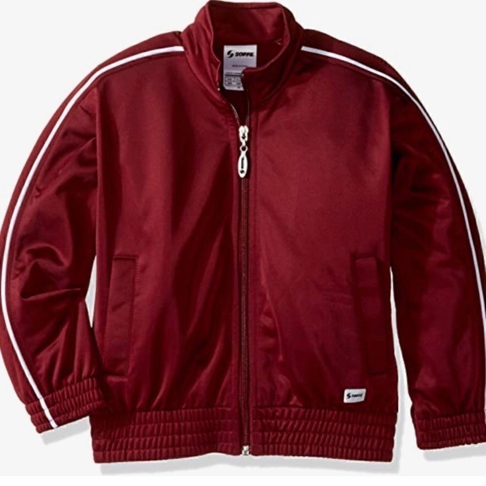 Boys athletic warmup jacket